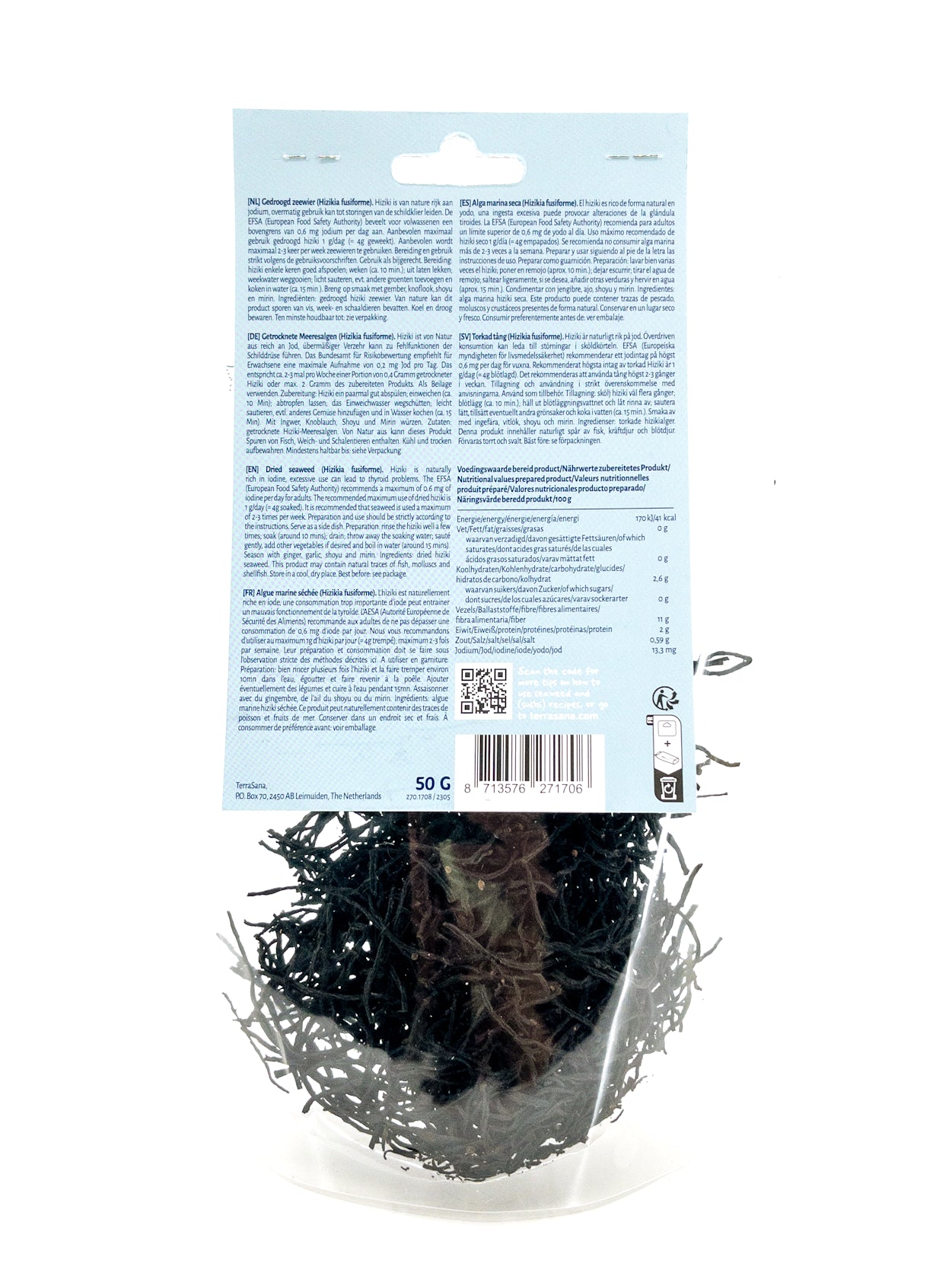 Hijiki – Algue hijiki (hiziki) – 50 g – Terrasana