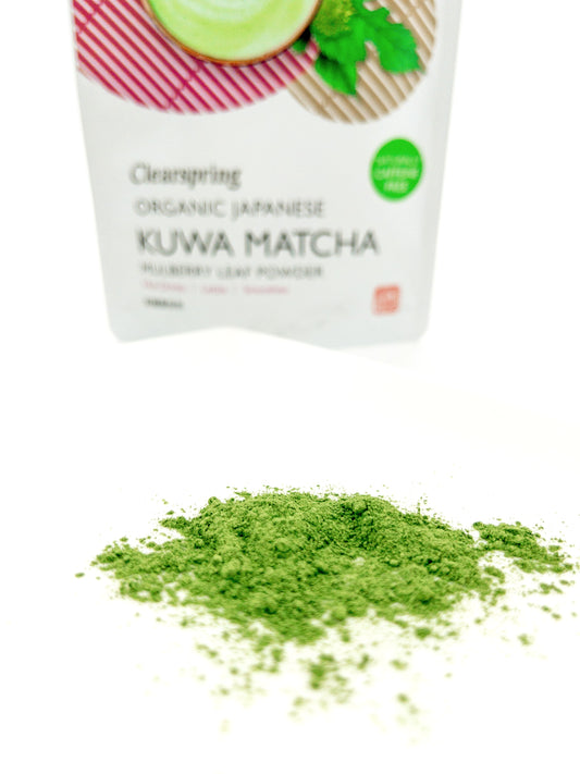 Kuwa Matcha – Biologisches Maulbeerblätter-Pulver – 40 g – Clearspring