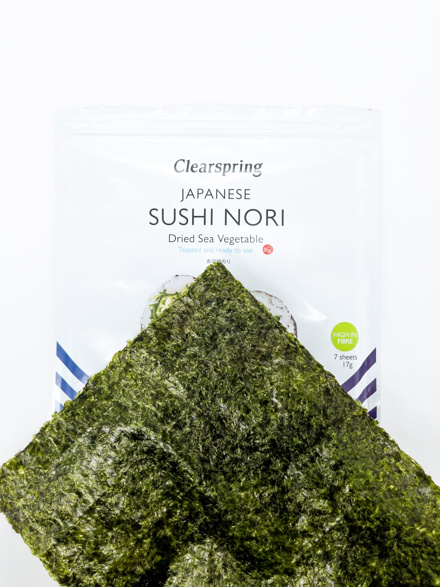 Sushi Nori – Feuilles d’algues pour sushi – 17 g – Clearspring