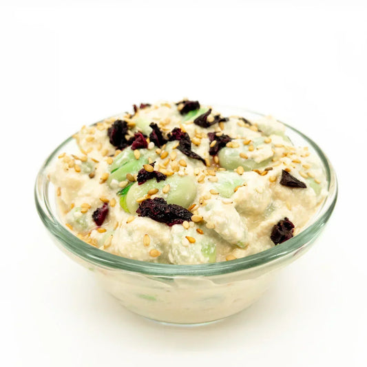 Soramame to kinugoshi-dōfu no ae-mono - Salade japonaise de fèves et tofu soyeux au miso blanc