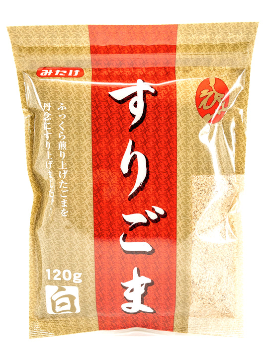 Shiro suri-goma – gerösteter weißer Sesam, gemahlen – 120 g – Mitake