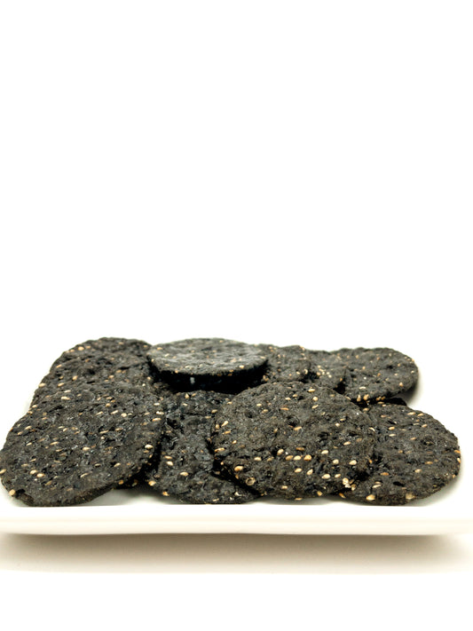 Senbei – Bio-Reiscracker mit schwarzem Sesam – 40 g – Clearspring