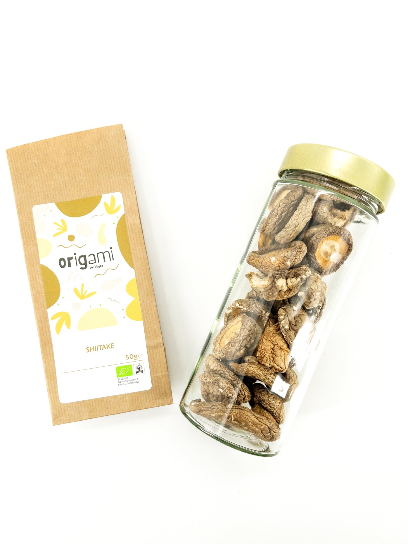 Shiitake – Getrocknete Bio-Pilze – 50 g – Origami