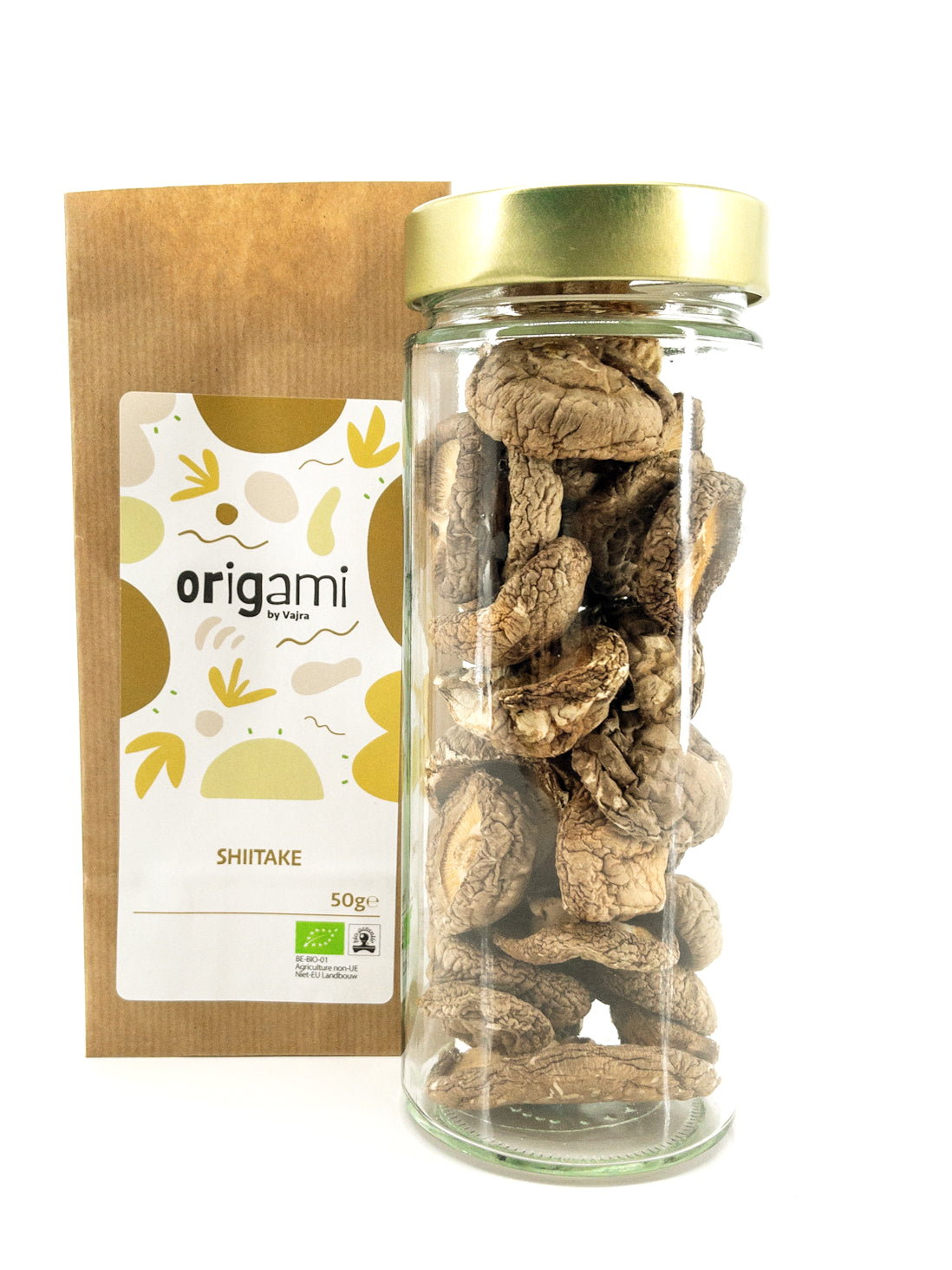 Shiitake – Getrocknete Bio-Pilze – 50 g – Origami