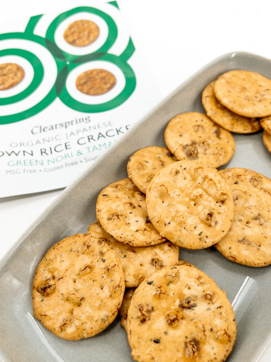 Senbei – Bio-Reiskräcker mit Nori und Tamari – 40 g – Clearspring