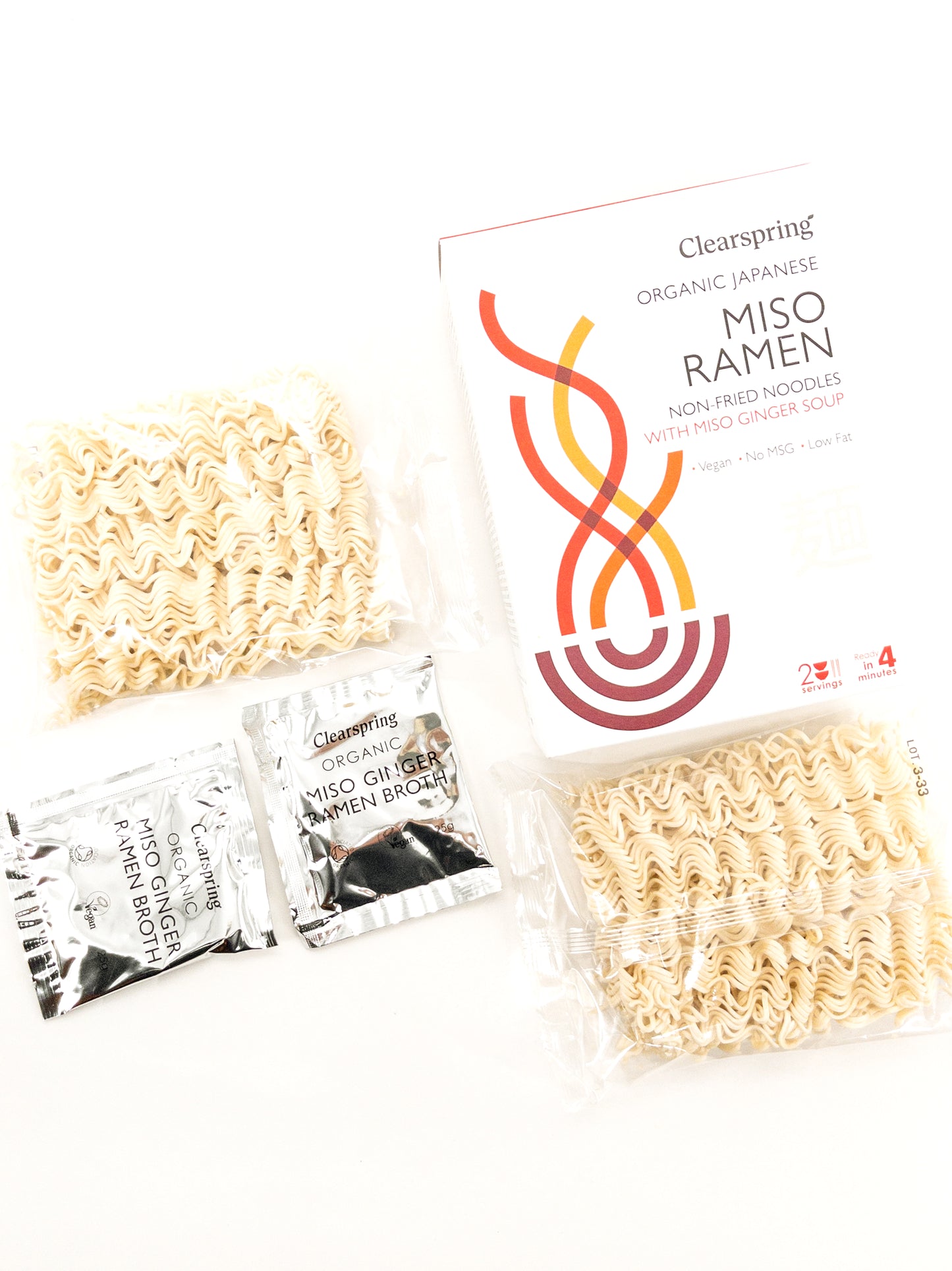 Bio-Instant-Ramen mit Miso und Ingwer – 210 g / 2 Portionen – Clearspring