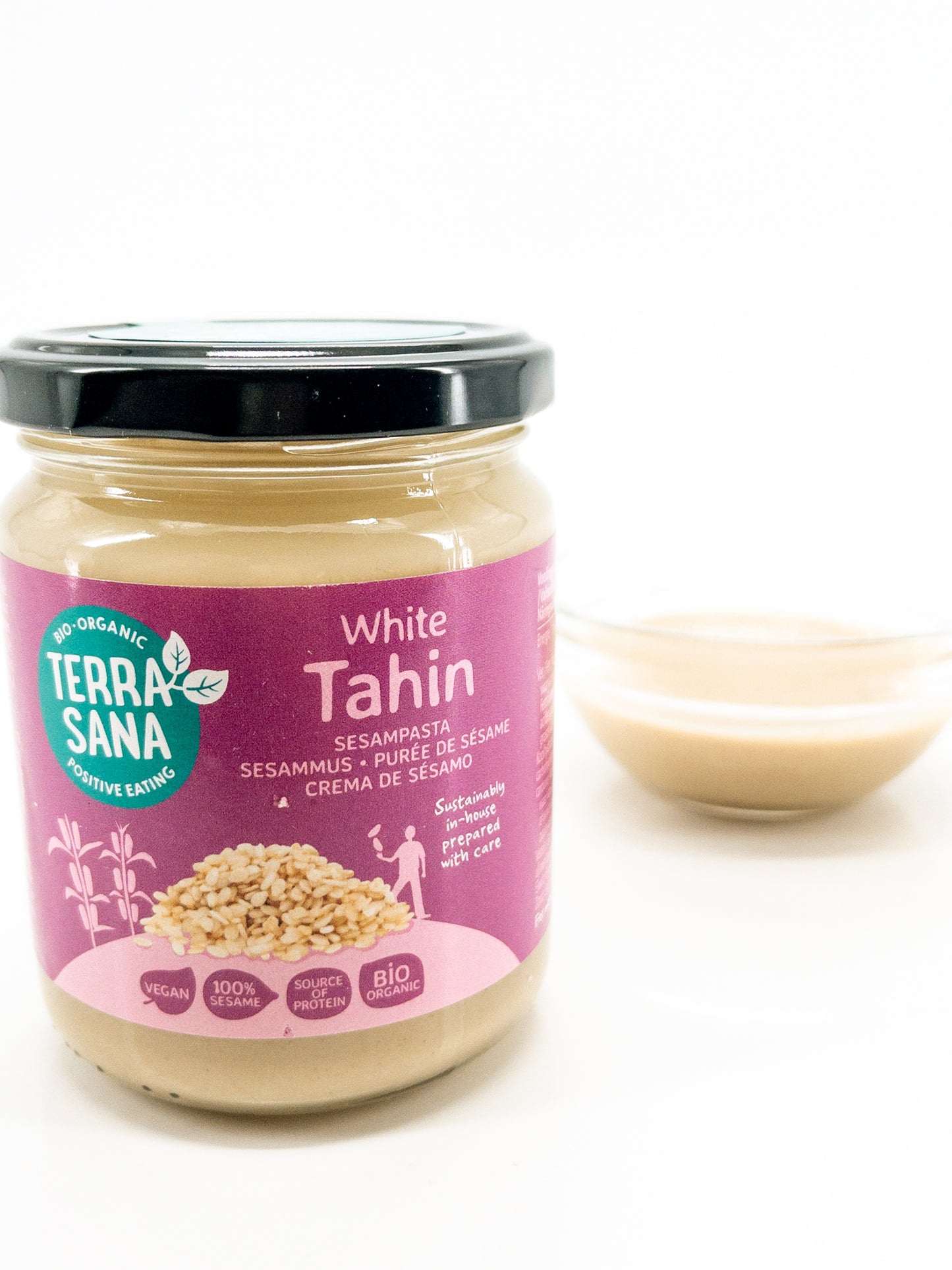 Shiro neri-goma – Biologische witte sesampasta – 250 g – Terrasana