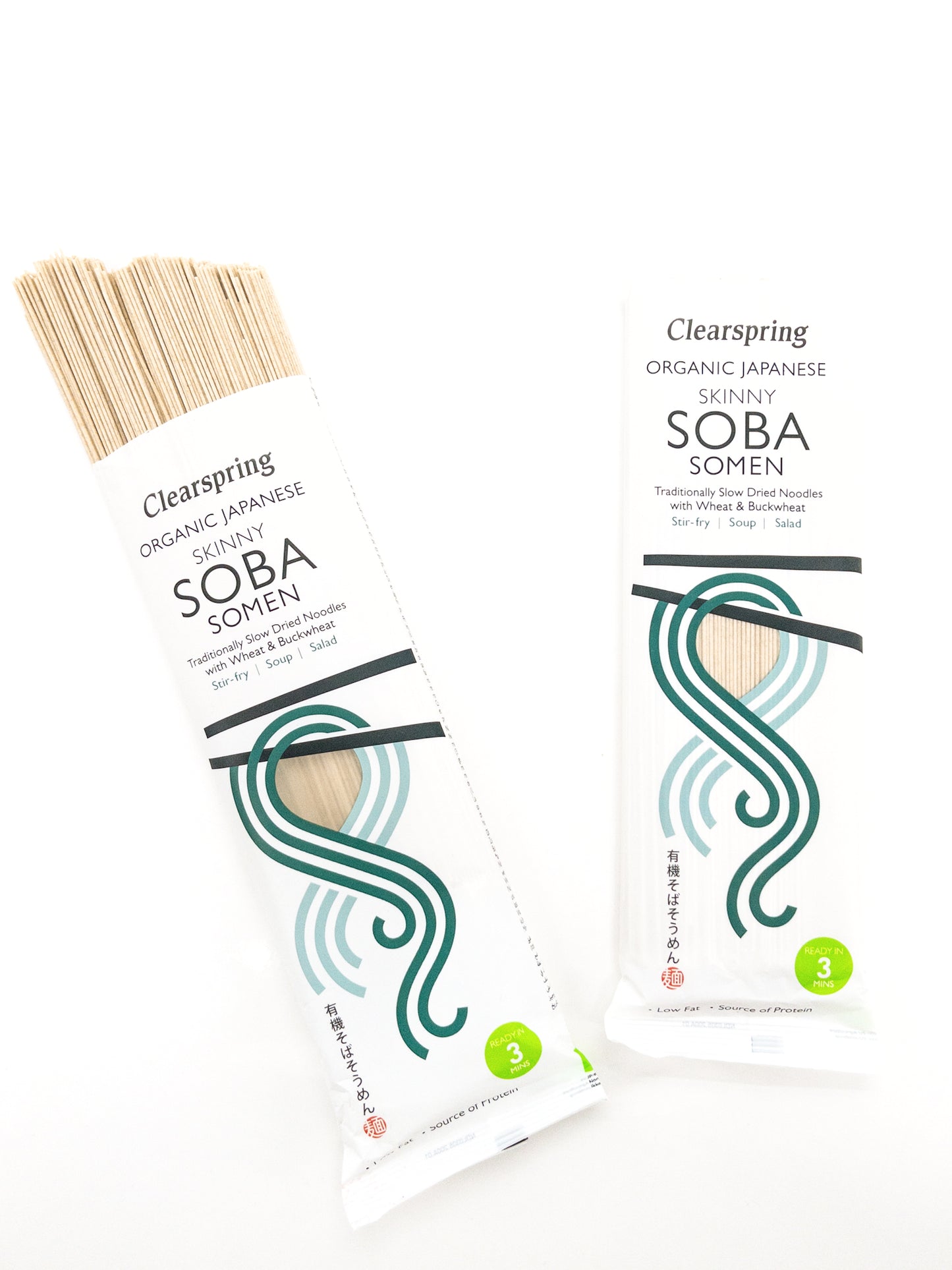 Soba Somen – Feine Bio-Nudeln aus Buchweizen und Weizen – 200 g – Clearspring