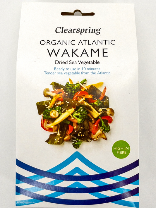Boîte de 25gr d'algue Wakamé Atlantique, bio, Clearspring | Épicerie en ligne Eat In Japan