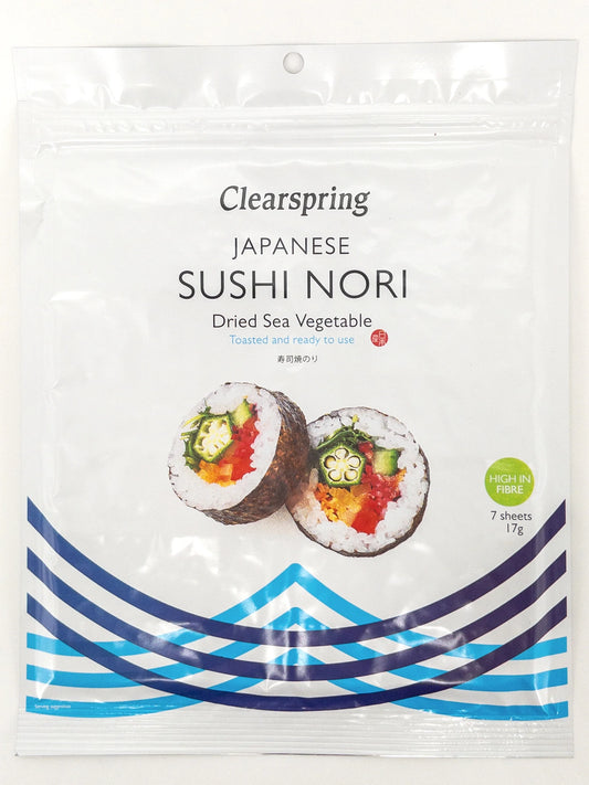 Sachet de 7 feuilles de nori bio pour sushi  | Épicerie en ligne Eat In Japan