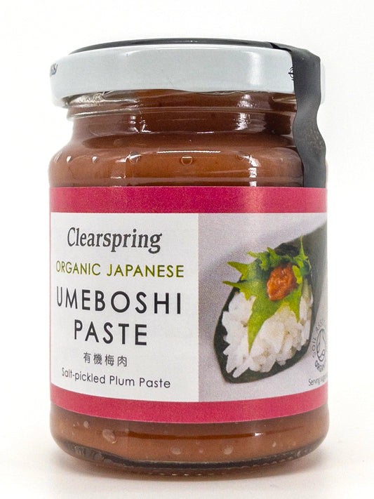 Pot de 200gr de pâte d'umeboshi bio Clearspring | Épicerie en ligne Eat In Japan