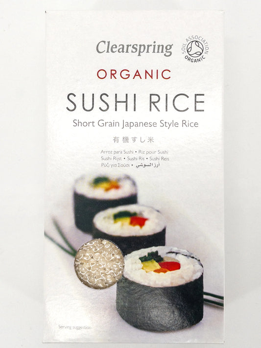 Boîte de 500gr de riz à sushi bio, Clearspring | Épicerie en ligne Eat In Japan