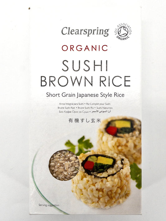 Boîte de 500gr de riz complet à suhi bio, Clearspring | Épicerie en ligne Eat In Japan